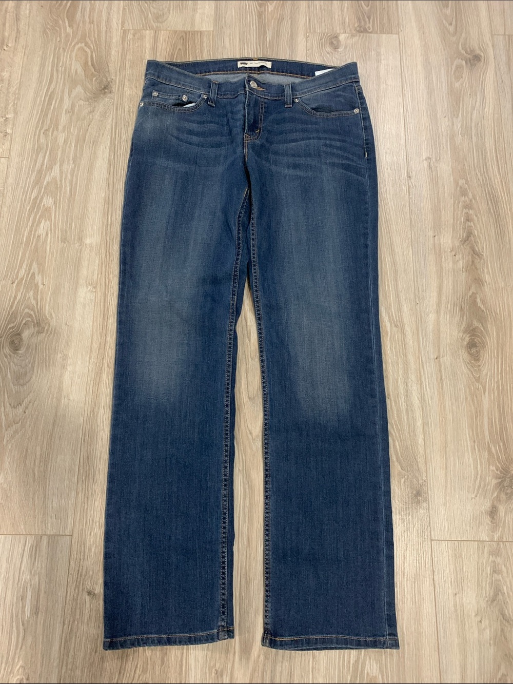 Levi's Women's Straight-Leg Jeans in Blue Denim